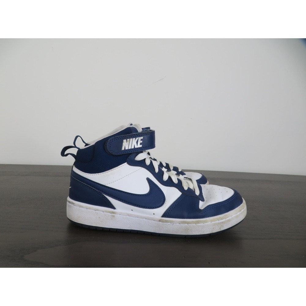 Nike Court Borough Mid 2 Shoes Youth 5Y Blue Basketball Sneakers CD7782-107